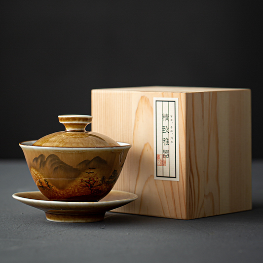 "Shapotou" ceramic gaiwan